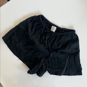 Boheme Goods Black Linen Shorts - Sz 2
